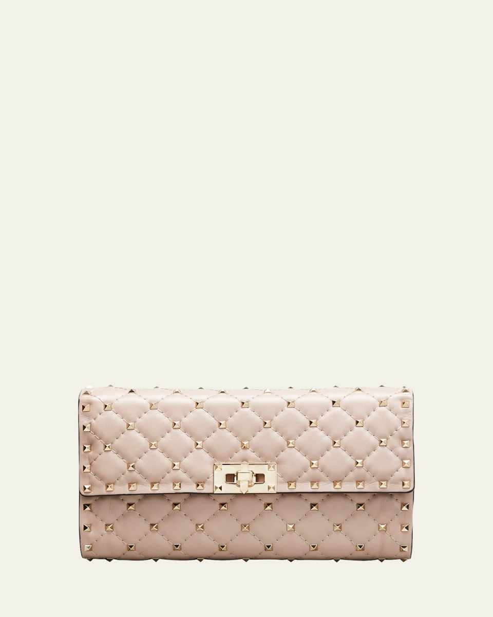 Quilted Rockstud Spike Chain Shoulder Bag